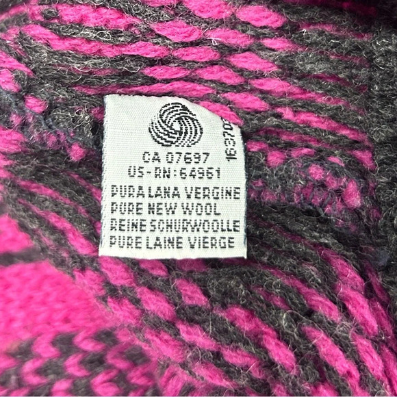 Vintage 80s 90s Benetton Sweater Shetland Pure New Wool Barbiecore Retro - Picture 8 of 10